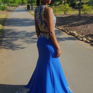 Navy Blue prom/formal dress, worn once